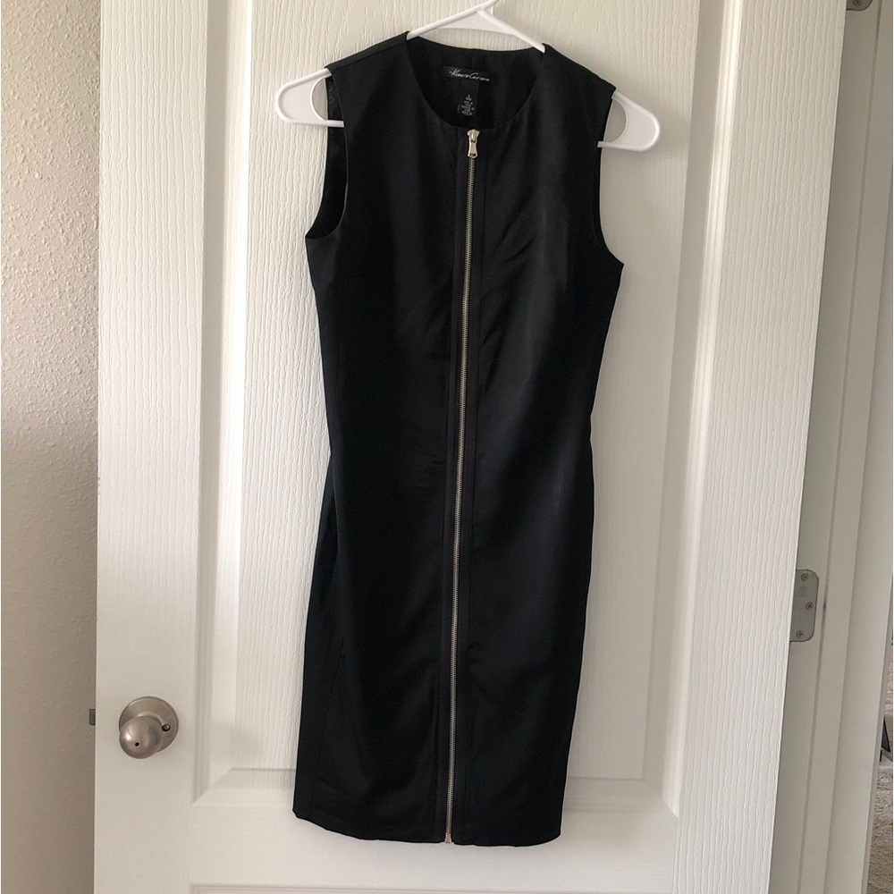 Kenneth Cole women’s Black Zip-Front Dress